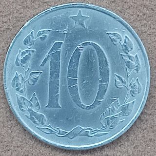 🇨🇿 Obehová minca v hodnote 10.halierov #ceskoslovensko 1953 RR; mincovňa: Leningrad #onlineshopping 👉...