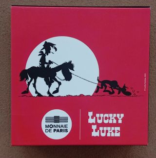 10€ pamätná strieborná #proof minca Lucky Luke kovboj v bavlne, 2021, Francúzsko #onlineshopping #podunajskebuskupice...